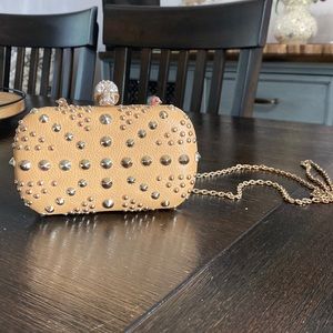 Cesca Skull Studded Clutch/crossbody